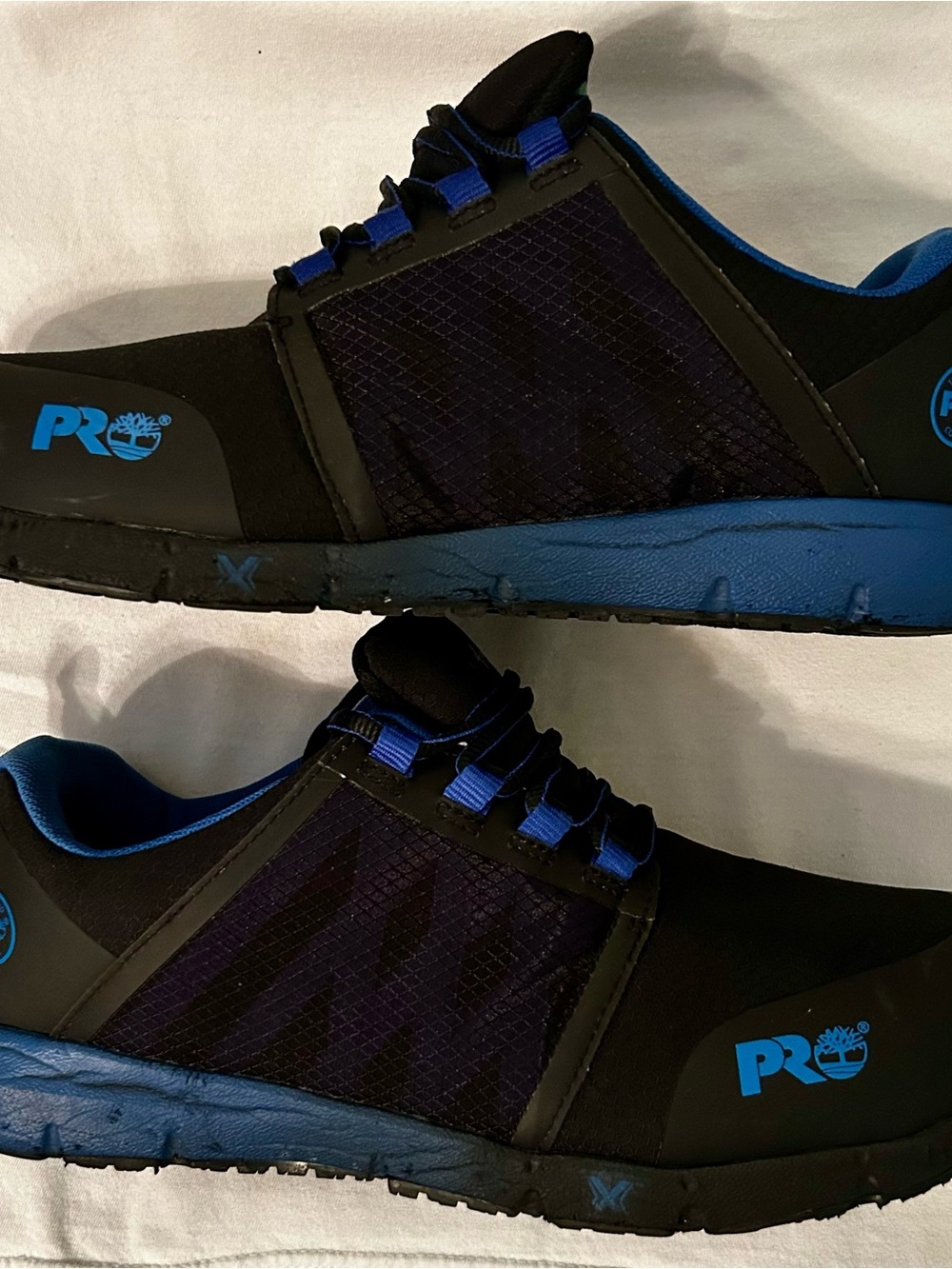 Timberland PRO Radius Composite Toe Work Shoes Black Blue Men's Size 10W A44A9